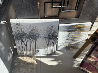 Quadri moderni in legno e tela