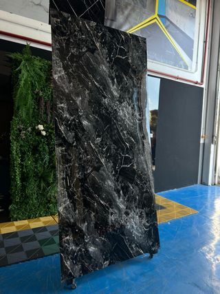 Placa decorativa Mármol Cuarzo Negro