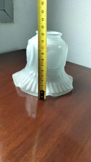 Tulipa cristal esmerilado flor vintage