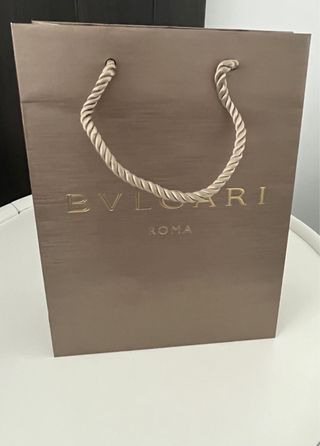 Bolsa regalo Bvlgari mediana dorada