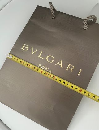 Bolsa regalo Bvlgari mediana dorada