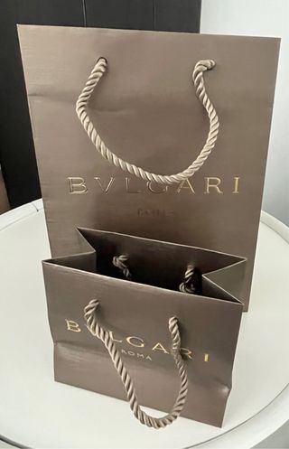 Bolsa regalo Bvlgari mediana dorada