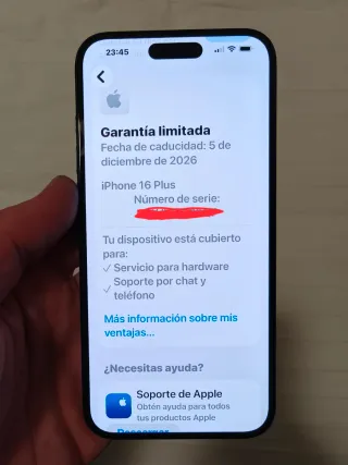 iPhone 16 Plus negro Nuevo