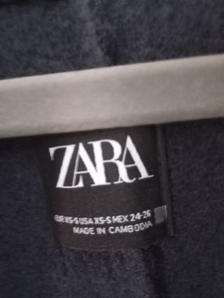 Chaqueta Bomber Zara Oversize Azul Marino Talla S