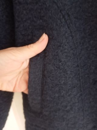 Chaqueta Bomber Zara Oversize Azul Marino Talla S