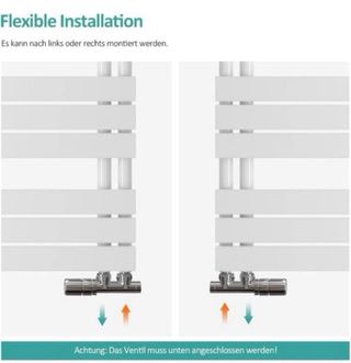 Radiador toallero Emke blanco
