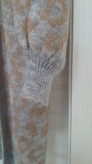 Cardigan lungo fantasia leopardata