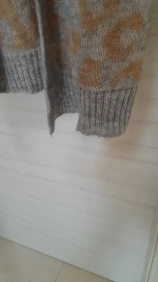 Cardigan lungo fantasia leopardata