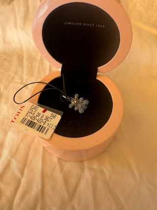 Colgante Tous Oso Zafiros Azul y Plata