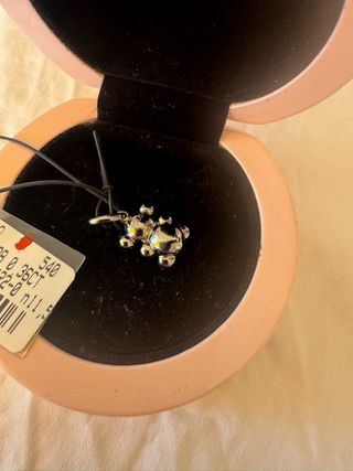 Colgante Tous Oso Zafiros Azul y Plata