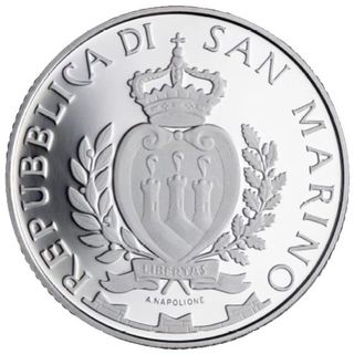 Moneda 10 Euros Plata San Marino Guardia di Rocca