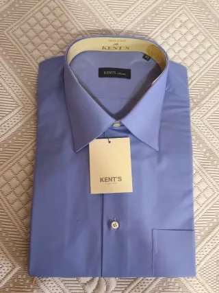 Camisa de vestir Kent's azul talla L 43