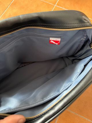 Mochila Puma Negra Retro Sin Estrenar