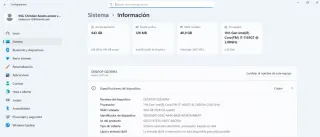 Portátil 11th Gen Intel i7 con 40gb de ram