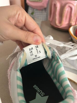 Bambas Sun 68 grises y rosas