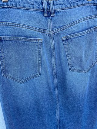 Falda midi vaquera Mango