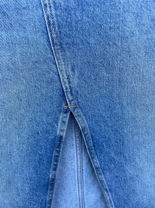 Falda midi vaquera Mango