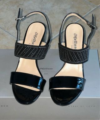 Sandali Melluso neri tacco 37