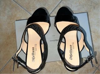 Sandali Melluso neri tacco 37