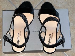 Sandali Melluso neri tacco 37