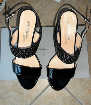 Sandali Melluso neri tacco 37