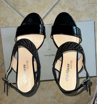 Sandali Melluso neri tacco 37