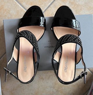 Sandali Melluso neri tacco 37