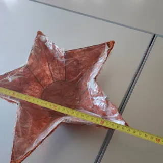 Portavasos estrella decorativo arancione