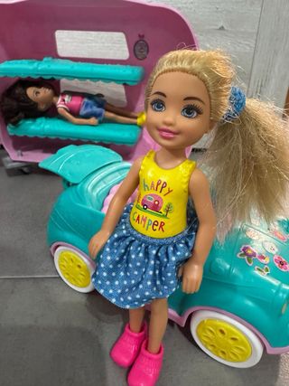 Mini Barbie Caravana y Coche