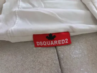 Felpa Dsquared2 bianca con logo