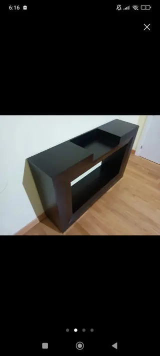 Mueble de entrada madera wengue