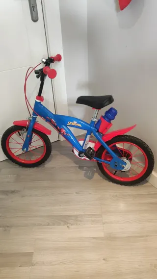 Bicicleta Spiderman 14 pulgadas.