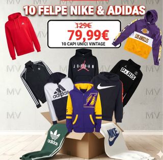 box 10 felpe nike Adidas gap taglie miste grado A
