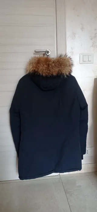 Giubbotto Woolrich blu con cappuccio