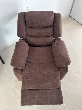 Sillón relax CHEF2 tela chocolate