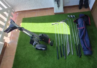 Bolsa de golf y carrito