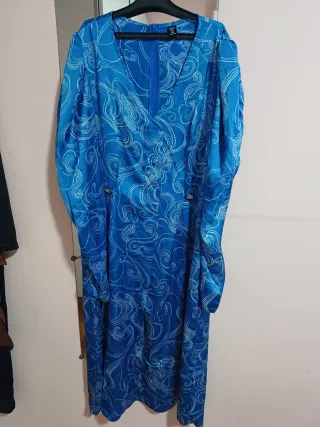 Conjunto azul estampado