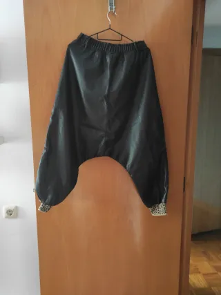 Pantalón Harem Eco Piel Talla Única