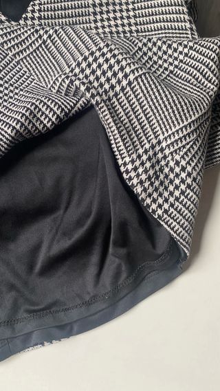 Vestido Zara Negro Blanco Talla S