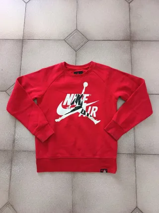 Felpa Nike Jordan 10/12 anni rossa