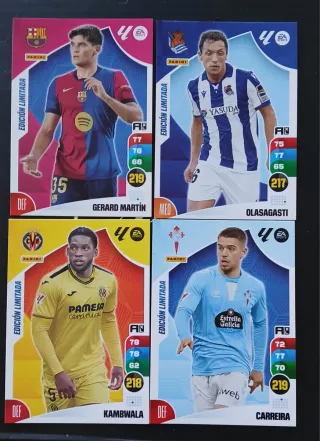 4 Cromos Edición Limitada Adrenalyn 24-25
