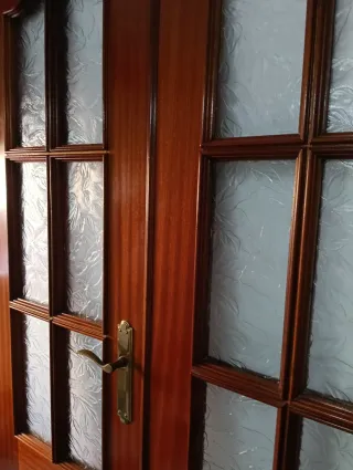 Puertas Sapelly con Cristal Doble