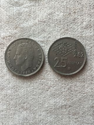 25 Pesetas Mundial 82 Juan Carlos I