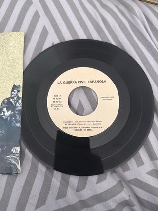 Vinilo Canciones Guerra Civil Española