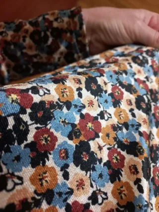 Abito in velluto fantasia