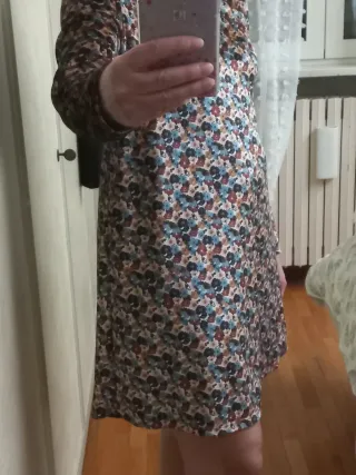 Abito in velluto fantasia