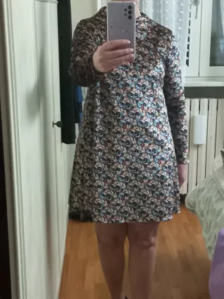 Abito in velluto fantasia