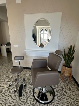 Sillón de peluquería/maquillaje reclinable