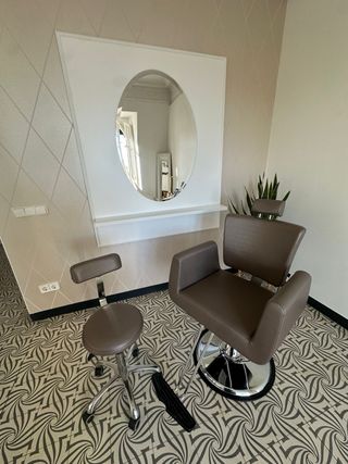 Sillón de peluquería/maquillaje reclinable