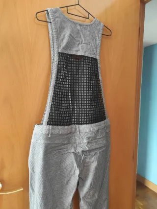 Mono elástico rayas gris y blanco